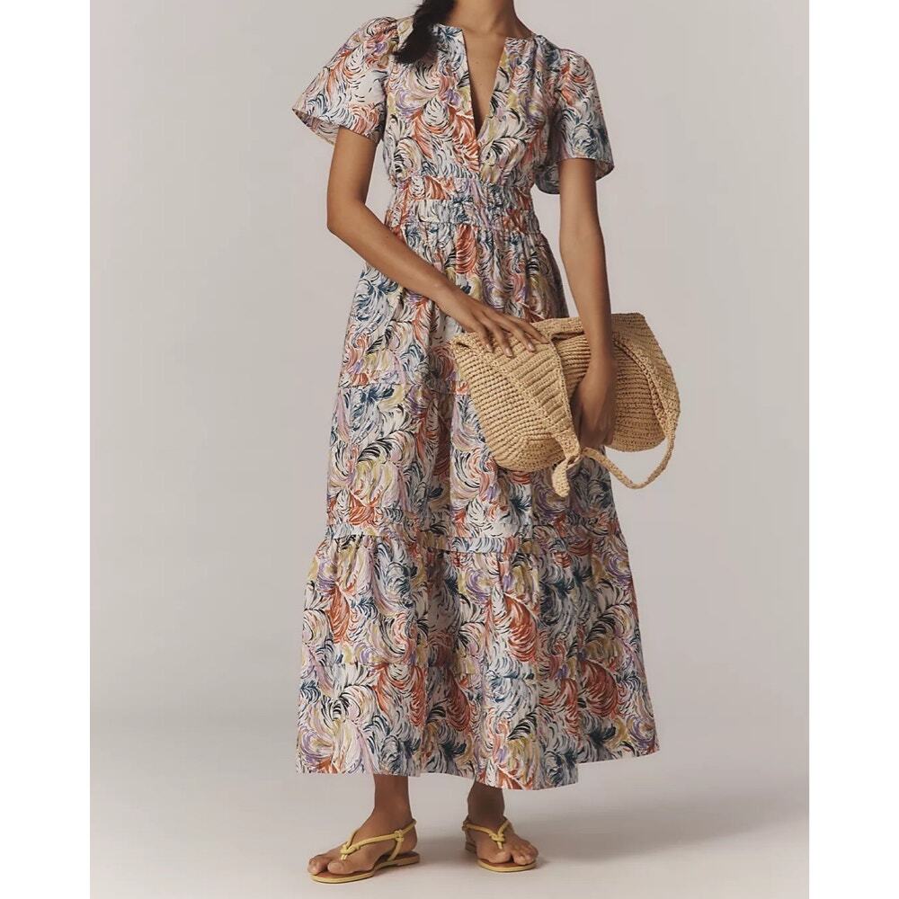 Anthropologie The Somerset Floral Maxi Dress NWT Medium